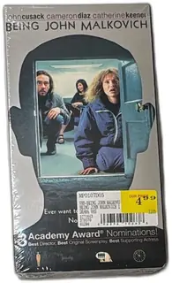 Being John Malkovich 2000 Sealed VHS Tape Universal Gramercy Collectible