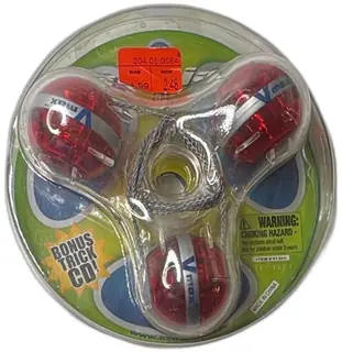 Spin Master Astrojax Vmax Trick Toy Red With Bonus 30 Tricks CD-ROM New