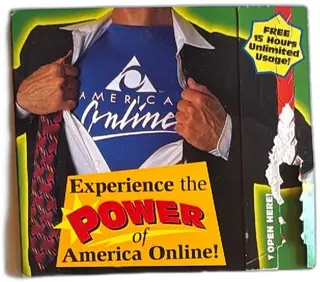 Vintage America Online Free 15 Hours Software Pack AOL Trial 1990s Promo Internet Dis