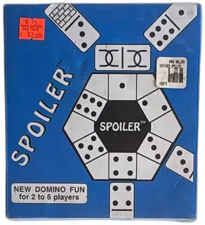 Spoiler Domino Board Game Plastech 1994 Vintage Complete 2 To 6 Players