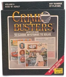Crime Busters Detective Game Volume II 1986 Hoyle Products Complete Vintage