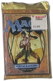 Magic The Gathering Fifth Edition Booster Pack 1997 Wizards 15 Cards Sealed