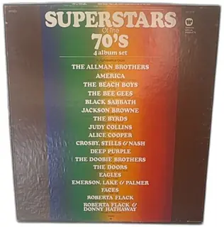 Superstars Of The 70s 4 LP Vinyl Box Set 1973 Warner Special Products Rock Pop