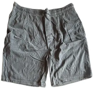 Croft And Barrow Men’s Gray Cotton Shorts Size Large Elastic Waist Vintage Unused