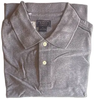 GH Bass Co Mens Polo Shirt XL Heather Gray 100 Percent Cotton New With Tags