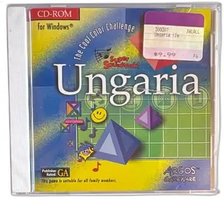 Ungaria Windows PC CD-ROM 1995 Argos Gameware Color Puzzle Strategy Game