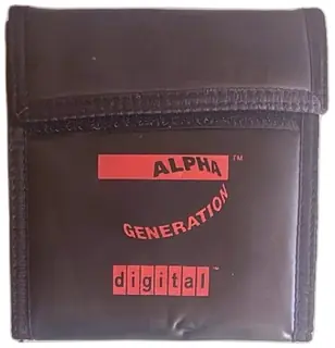 Alpha Generation Digital Black Soft Pouch Case For Small Electronics Or Accessories