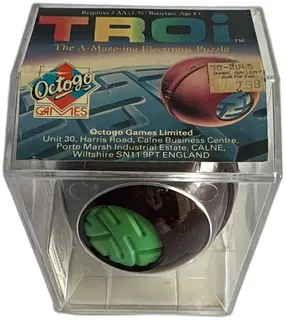 Octogo Troi The A Maze Ing Electronic Puzzle Spherical Maze Toy 1988 Boxed