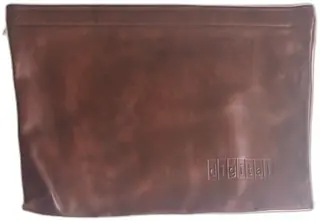 Vintage Digital Equipment Corporation Brown Zippered Leatherette Laptop Pouch 1980s