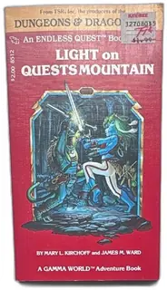 Dungeons Dragons Endless Quest Book Light On Quests Mountain 1983 TSR Gamma World