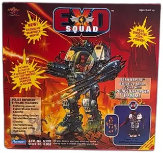 ExoSquad Sean Napier Police Enforcer E-Frame Action Figure Playmates 1994 New