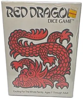 Red Dragon Dice Game 1995 Jax Ltd Complete Family Board Game Vintage Box