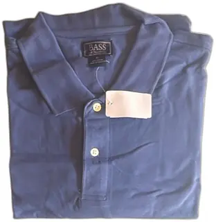 GH Bass And Co Mens Polo Shirt XL Stone Blue 100 Percent Cotton New With Tags