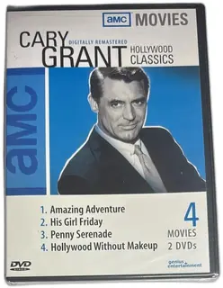 Cary Grant Hollywood Classics AMC Movies 4 Film DVD Set Digitally Remastered