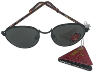 Vintage 1993 Bausch Lomb Is W1834 Tortoise Sunglasses Glass Lenses UV Protection New