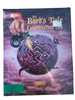 Sealed Vintage 3.5 Diskette MsDos Ibm The Bards Tale Construction Set For PC