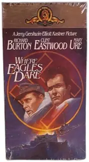 Where Eagles Dare 1968 VHS Sealed MGM Home Video Clint Eastwood Richard Burton