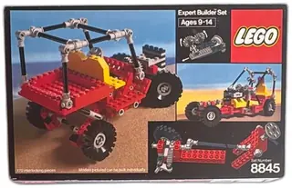 LEGO 8845 Technic Dune Buggy 1982 Expert Builder Set Open Box Vintage