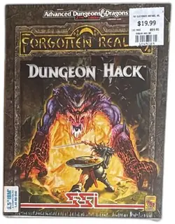 Dungeon Hack PC Big Box 1993 Advanced Dungeons Dragons Forgotten Realms Sealed