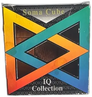Soma Cube Wooden Puzzle IQ Collection Family Games Vintage Brain Teaser