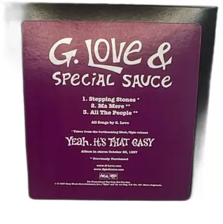 G Love And Special Sauce Stepping Stones Promo CD Single Yeah Its That Easy 19