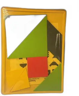Owl Industries Vintage Foam Tangram Puzzle Set with Tray Multicolor