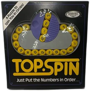 1989 Binary Arts Top Spin Puzzle Game New in Box Vintage Brain Teaser