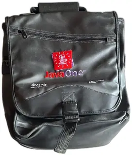 Sun Microsystems JavaOne Messenger Bag Black Softbank Event Vintage Unused