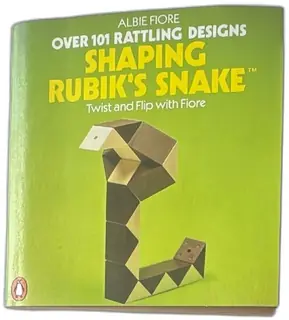 1981 Shaping Rubiks Snake Puzzle Book Albie Fiore Penguin Books Over 101 Designs