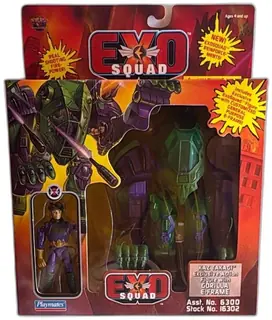 ExoSquad Kaz Takagi Action Figure With Gorilla E-Frame Playmates 1995 New
