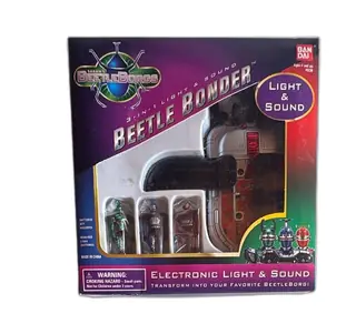 1996 Bandai Saban BeetleBorgs Beetle Bonder Electronic Light Sound New