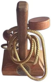 Lumberjack Toys Stump Type S Wooden Rope Puzzle San Francisco 1979 Vintage