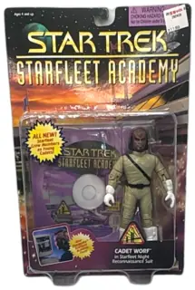 Star Trek Starfleet Academy Cadet Worf Night Reconnaissance Suit Figure 1996