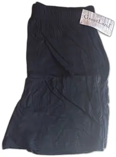 GreatLand Mens Black Cotton Shorts Size Large TP10015 Elastic Waistband Turkey
