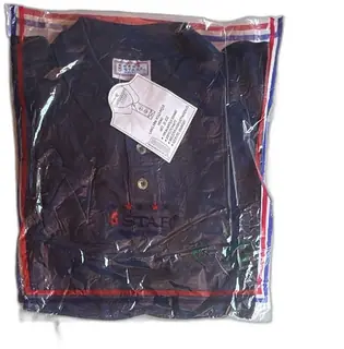5 Star Quality XL Navy Long Sleeve Polo Pique Shirt New In Original Packaging