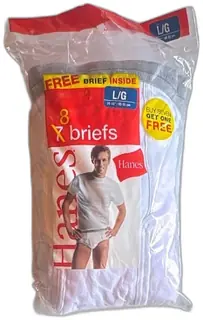 Hanes Comfortweave White Mens Briefs 8 Pack Size Large 36-38 New Sealed 2006