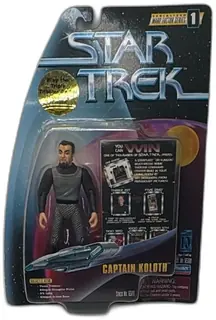Star Trek Captain Koloth Figure 1997 Playmates Warp Factor Series 1 New