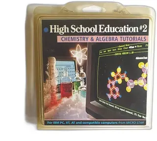 Micro Star High School Education 2 IBM PC 3.5 Inch Chemistry Algebra Tutorials
