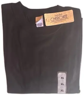 Cherokee Black T Shirt XL 100 Percent Cotton New With Tags Made In Mexico