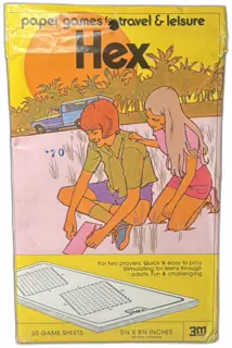 1974 3M Hex Paper Travel Game 50 Sheets Complete Vintage