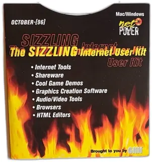 Sizzling Internet User Kit CD-ROM NetPower October 1996 Mac Windows GNN Software