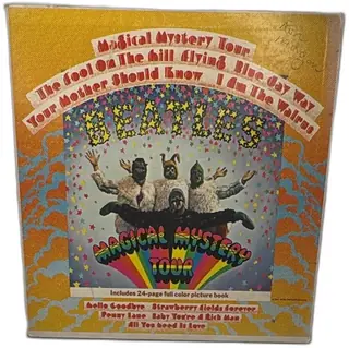 Beatles Magical Mystery Tour LP Capitol SMAL-2835 1967 Stereo Rainbow Label w/Book