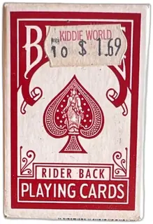 Bicycle Rider Back Red Vintage Playing Cards Sealed Cincinnati Ohio Box