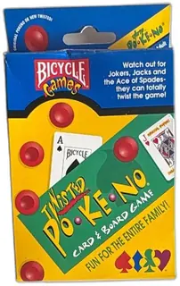 Bicycle Twisted Po Ke No Card Board Game 1999 Family Fun Complete Set