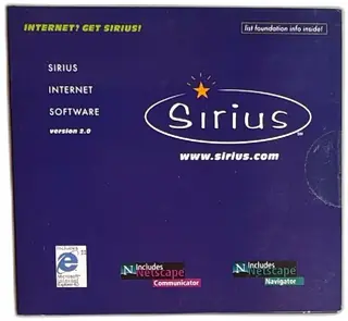Sirius Internet Software Version 20 CD Includes Netscape Communicator Navigator 1999
