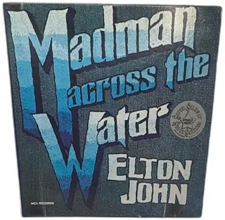 Elton John Madman Across The Water Vinyl LP MCA 37200 1980 Pressing With Sleeve