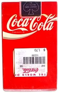 Coca Cola Playing Cards Deck Sealed US Playing Card Company Vintage Red Logo