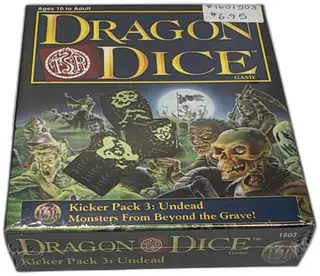 Dragon Dice Kicker Pack 3 Undead TSR 1996 Sealed Dice Game Expansion Set