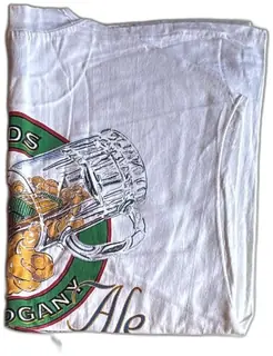 Vintage Hanes Beefy T XXL Gar Woods Mahogany Ale Promo Shirt Lake Tahoe Brewing White