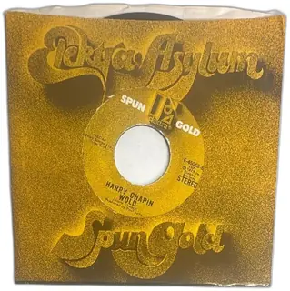 Harry Chapin Taxi WOLD Elektra Asylum Spun Gold 7 Inch 45 RPM Vinyl Single 1970s